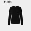 PORTS Women's Long-Sleeve Knit Crew Neck Sweater