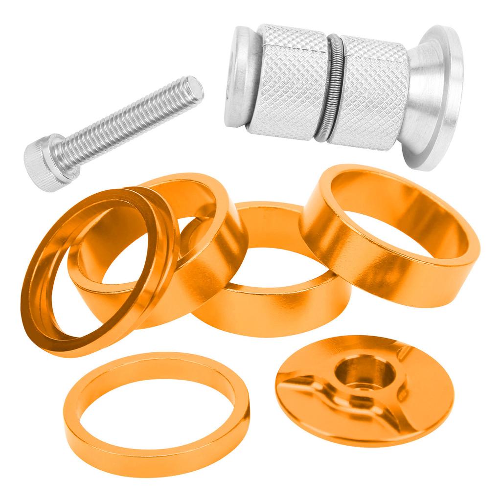 6 Stück Fahrrad Steuersatz Spacer Aluminiumlegierung Fahrrad Lenker Vorbau Spacer für Mountainbike