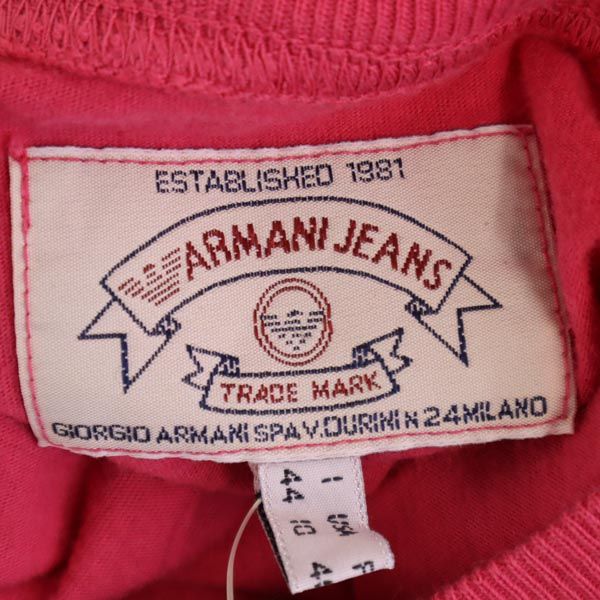 ARMANI JEANS Unused Made in Italy Long sleeve T-shirt 44 pink Ron T Men's Used