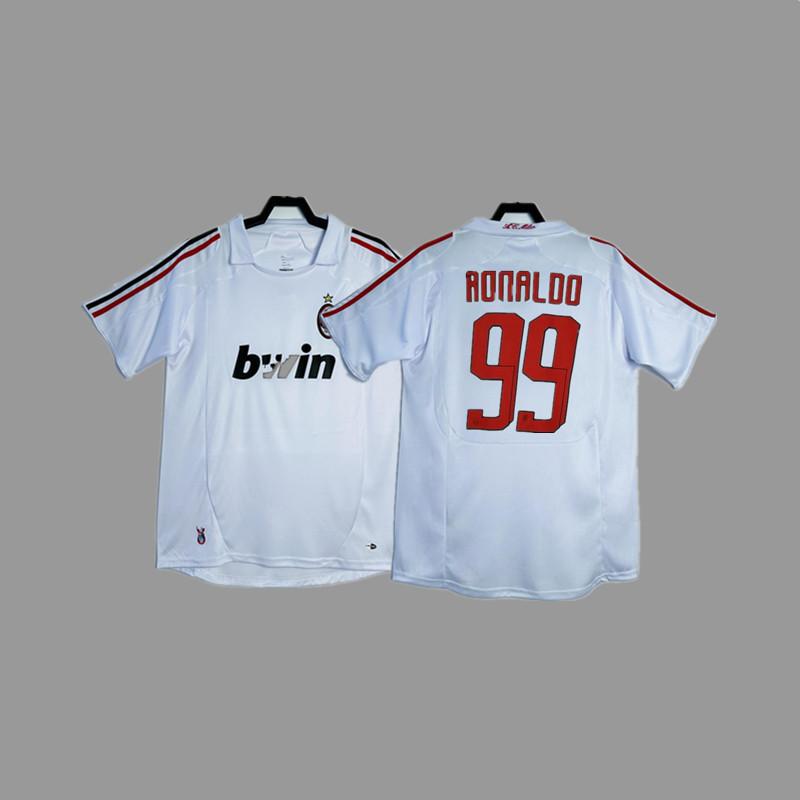 Retro jersey, football jersey, classic nostalgic replica Thai jersey, game training jersey, short-sleeved sportswear.