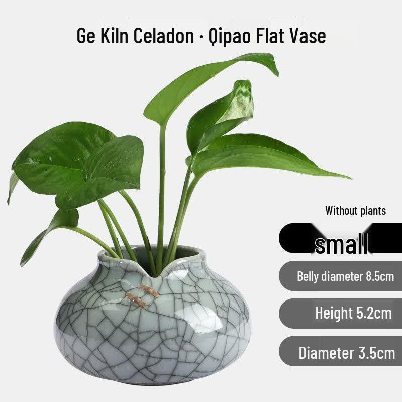 KEYSHEEL Celadon Cheongsam Vases (Set of 2)
