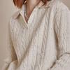 Maxza Twist Cable Collar Neck Knit Zd11qk036na