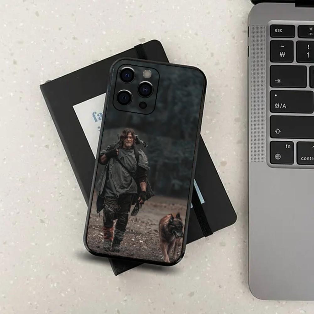 

D-Daryl Dixon Wings Zombie Phone Case For Apple iPhone 15,14,13,12,11,Pro,X,XS,Max,XR,Plus,Mini Soft Black Cover iPhone13mini