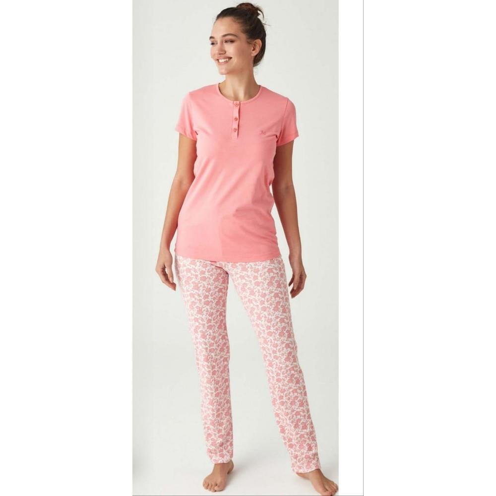 Mod Collection Set Pijama Damă Mânecă Scurtă Bumbac 100%