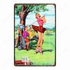Russian Text Vintage Poster Girls Metal Tin Sign Home Bar Decor