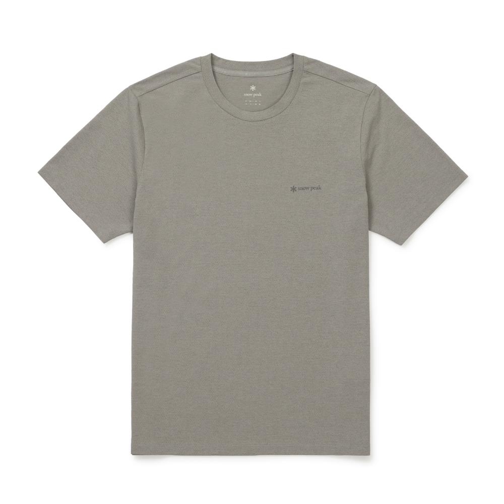 SNOWPEAK Quick Dry Airhole Basic Short Sleeve T-shirt Fog Gray (S26MMTTS58)