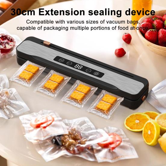 Wireless Vacuum Sealer Strong Suction Digital Display Rechargeable Compact Portable Vacuum Sealing Machine with 10 Vacuum Bags