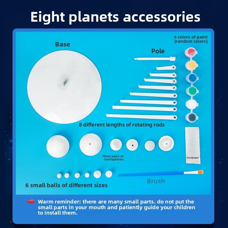 Solar System Educational Model Kit For Kids Science Diy Physics Classroom Learning