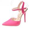 Fashion Summer Women's Sandals 12cm Super High Stiletto Heels Ankle Strap Sandals Large Size Women Hollow Pointed Toe Party Heels Shoes