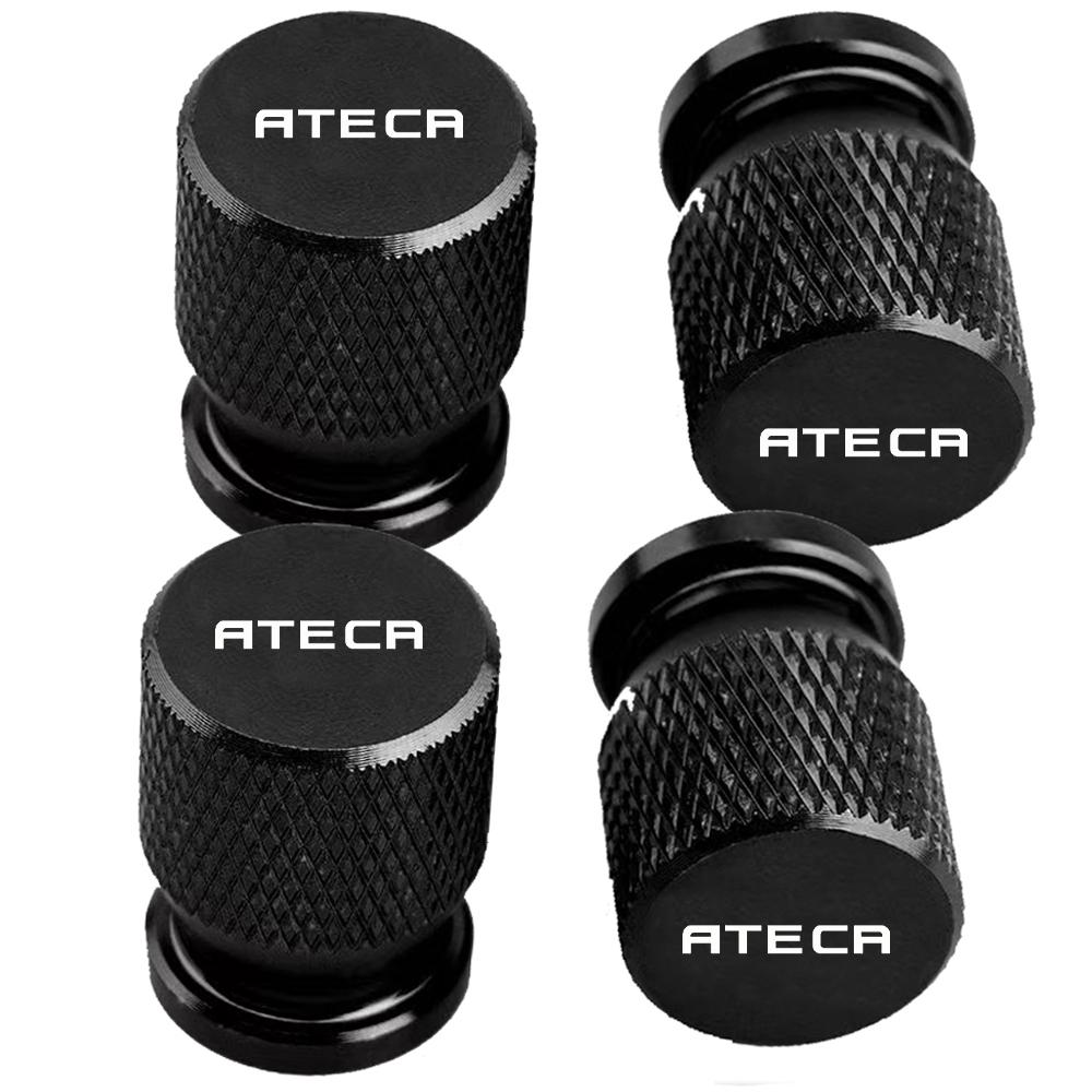 4Pcs Car Wheel Tire Valve Caps Tyre Stem Covers Airdust Waterproof For Seat ALTEA Ateca IBIZA MII Accessories