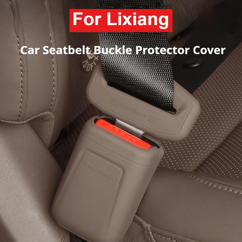 For Li Lixiang L6 L7 L8 L9 I8 I6 MEGA Car Seat Safety Belt Socket Protective Cover Seatbelt Connector Scratch-Resistant Cover