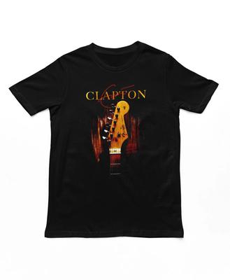 Eric Clapton Classic Guitar Mens T Shirt Music Classic Band Rock Tee New Black