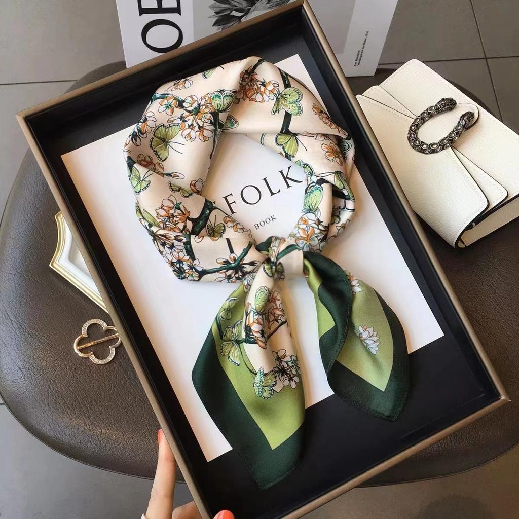 Small square scarf silk scarf women's new spring and autumn shirt suit scarf decorative warm 71 neck scarf scarf