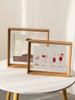 Dual-Sided Transparent Acrylic & Wood Vintage Photo Frame Home Decor,Christmas,Birthdays,Desktop Plant Display,Office Wall Decor