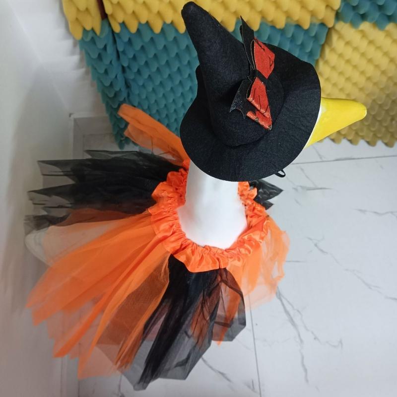 Weather Resistant Geese Outfit For Halloween Porch Decors Durable Felt And Polyester Materials Geese Costume Party Suppl
