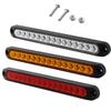 Universal LED Car Tail Lights for Trailers rucks,Lorries,and Pickups Brake/Stop/Turn Signal 12V-24V 15 LEDs Light Bar Strip