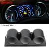 52mm 2in 3‑Hole Triple Gauge Mount Holder Carbon Fiber Style Auto Car Dash Meter Pod