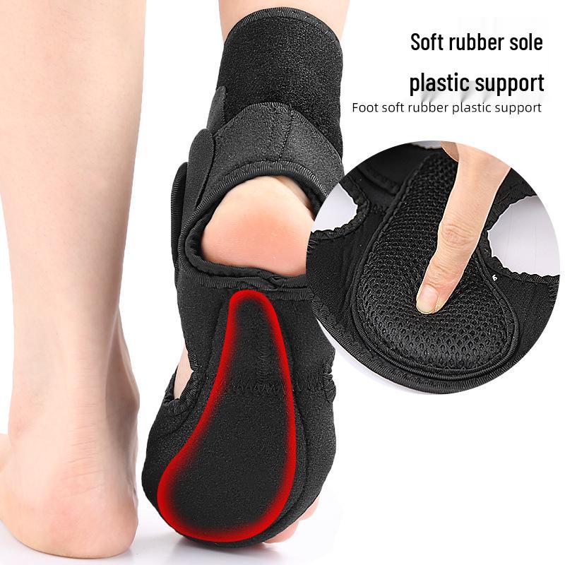 Double-Layer Ankle Brace with Arch Support and Foot Drop Lifting Strap