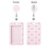 Extendable Badge Holder Pink Badge Reel Badge Holder Swivel For Teacher Doctor Workplace