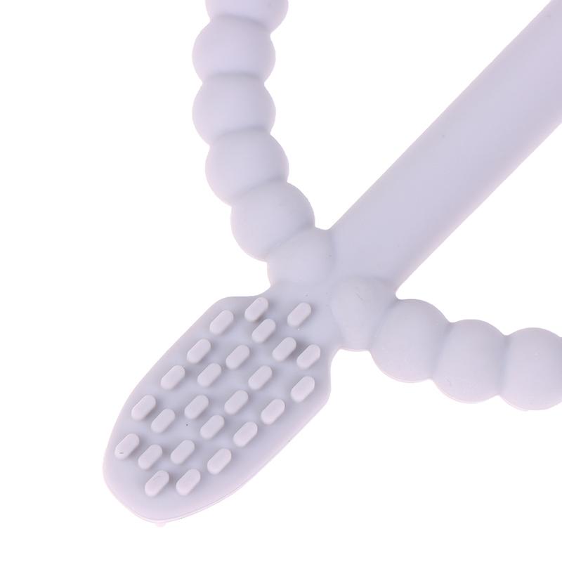 1 sztuka Silikonowy gryzak dla niemowląt Bez BPA Jakość spożywcza Silikonowy patyczek do ząbkowania dla niemowląt Do łańcuszka na smoczek Akcesoria dla dzieci