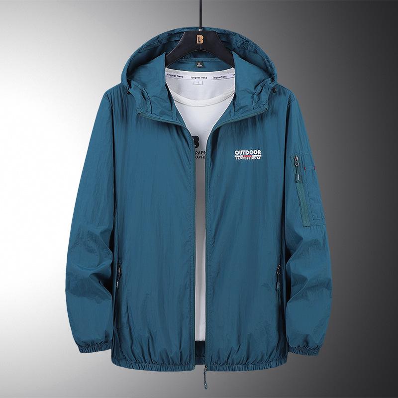 Men's Summer Waterproof Multi-Pocket Outdoor Sports Jacket