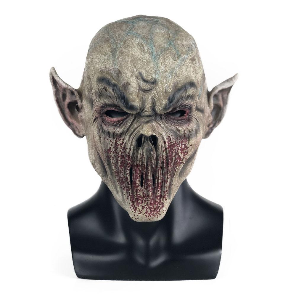 Horror Bloody Zombie Mouthless Monster Skull Mask Cosplay Scary Vampire Demon Ghost Masquerade Halloween Party Costume Props