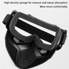 1 Piece Adjustable Motorcycle Goggles Dustproof Moto Glasses Breathable Full Face Protective Motorbike Dirt Bike Off-Road Mask