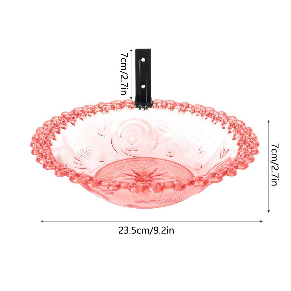 Садовая поилка для птиц Настенная уличная поилка для птиц Прозрачная подвесная кормушка для воды 9,25x9,25x5,51 дюйма