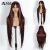 Noble Cosplay Synthetic Wig With Bangs Long Straight Wig Ombre White Colored Wig Wig For Women Wig For Women Synthetic Wig