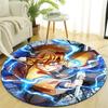 1pc Agatsuma Zenitsu  Print Round Carpet Chair Round Carpet Suitable for Bedroom Living Room Home Decorative Carpet