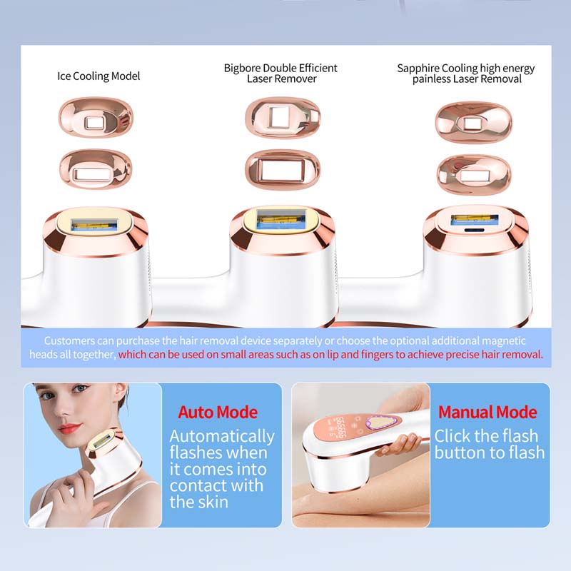 Professional Laser Hair Removal Armpit Body Ice Cooling Home Epilation Painless Depilator Device Permanent Portable Epilator