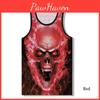 Premium Quality Graphic 3d Print Skull Mens Gym Muscle Vest Shirt Sport Fitness Tank Tops