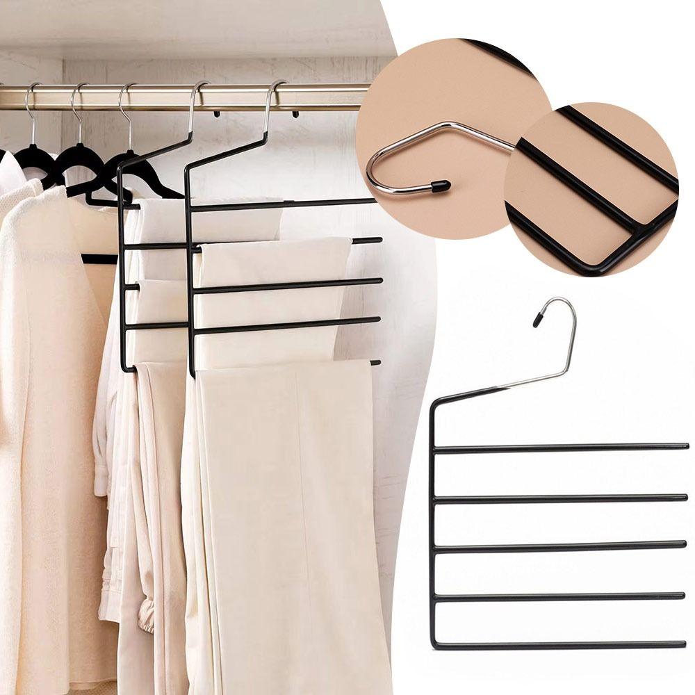 Anti-slip Multi-Pants Hanger Thickened and Reinforced Plastic-coated Organizer Gifts Towel Rack