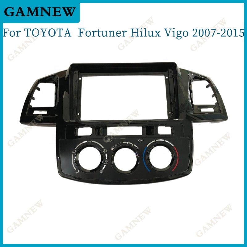 9 Inch Car Frame Fascia Adapter For Toyota Fortuner Hilux Vigo 2007-2015 Android Radio Dash Fitting Panel Kit