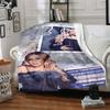 1Pc Starlit Glamour Portrait Blanket Soft Throw Blanket For Home Bedroom Bed Sofa Travel Office Solid Christmas Blanket