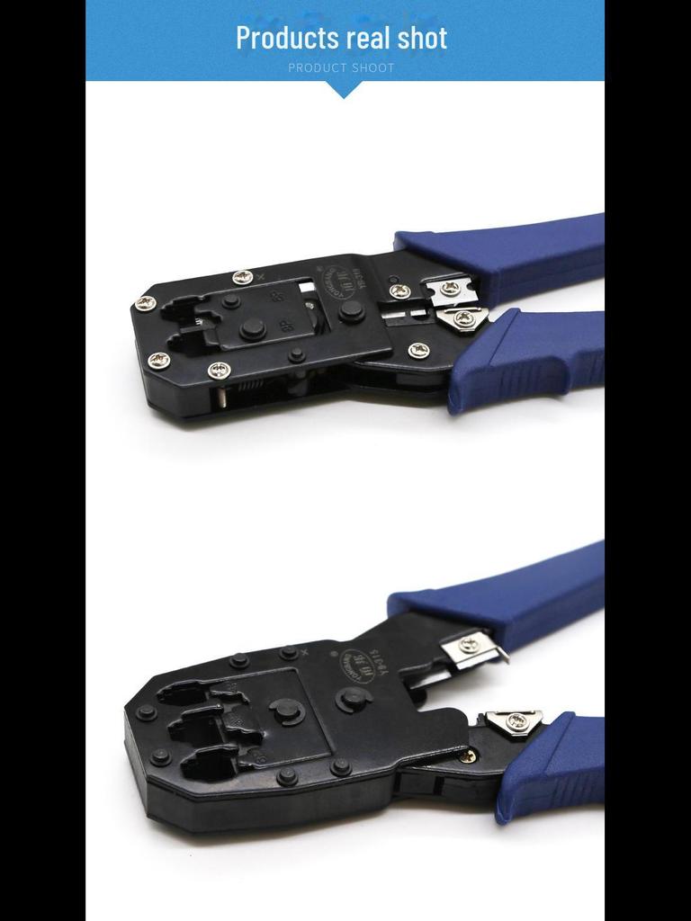 Yongbang Multi-function Network & Telephone Cable Crimping Pliers - 8P/6P/4P Universal Tool