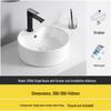 Tengxiang Ceramic Sink: White Floor-Standing Luxury Basin with Cabinet for Bathroom or Balcony