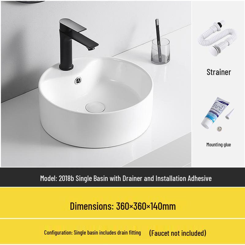 Tengxiang Ceramic Sink: White Floor-Standing Luxury Basin with Cabinet for Bathroom or Balcony