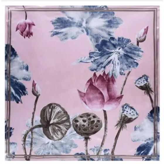 New Oil Painting Floral Print Women Silk Scarf Large Square Scarves Female Bandana Fashion Ladies Hijab Kerchief Scarves