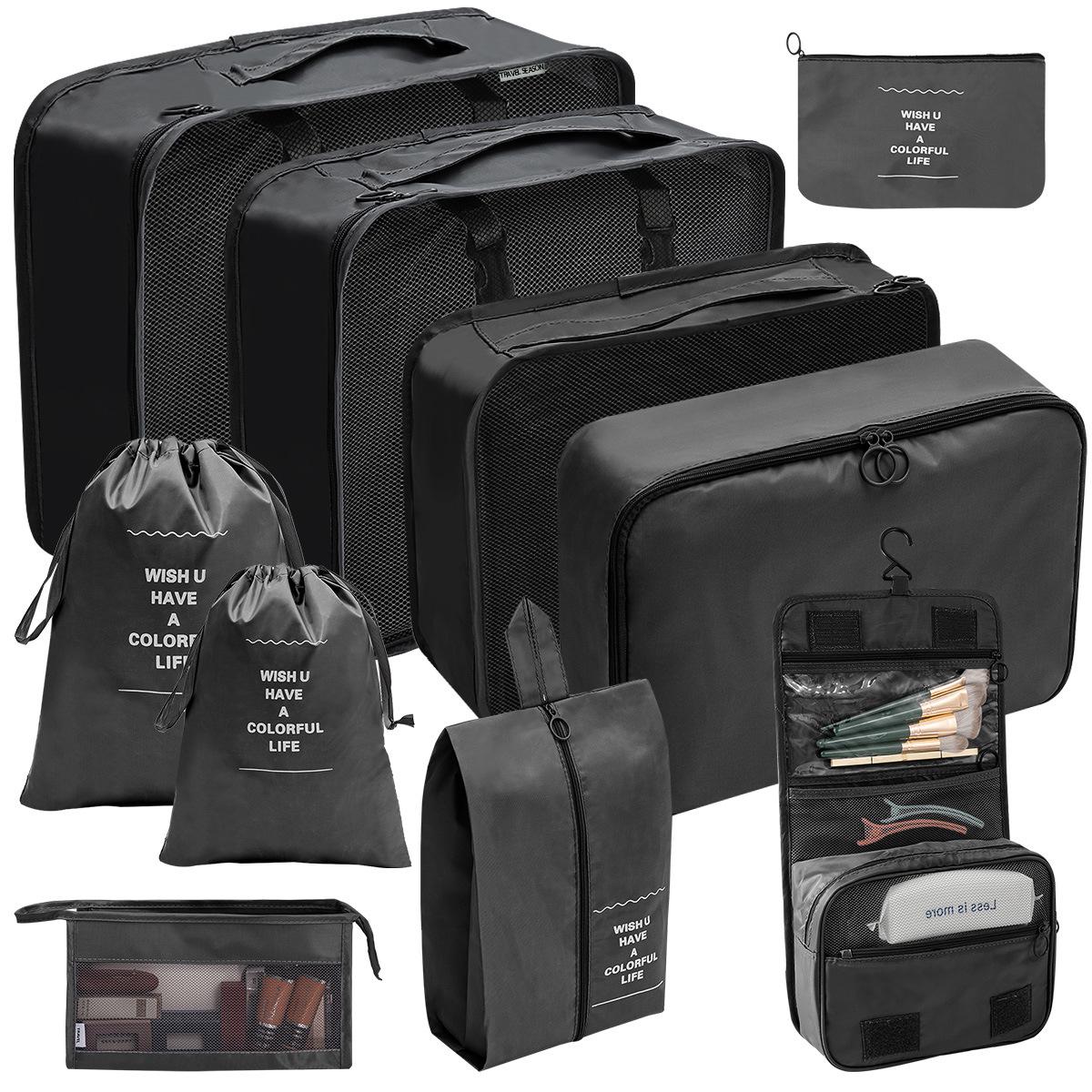 

Самый продаваемый дорожный набор для хранения вещей из 8 предметов: Для одежды, обуви, косметики, туалетных принадлежностей и организации багажа