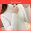 Autumn Sweater Cashmere Women Pullover And Winter Half High Collar Solid Casual Long Sleeve Knitting Bottoming Sweater Top