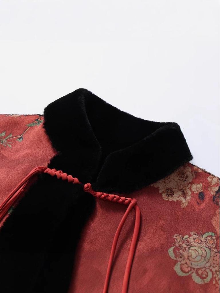 2025 New Chinese-Style Double-Sided Thick Coat for Middle-Aged & Elderly Women