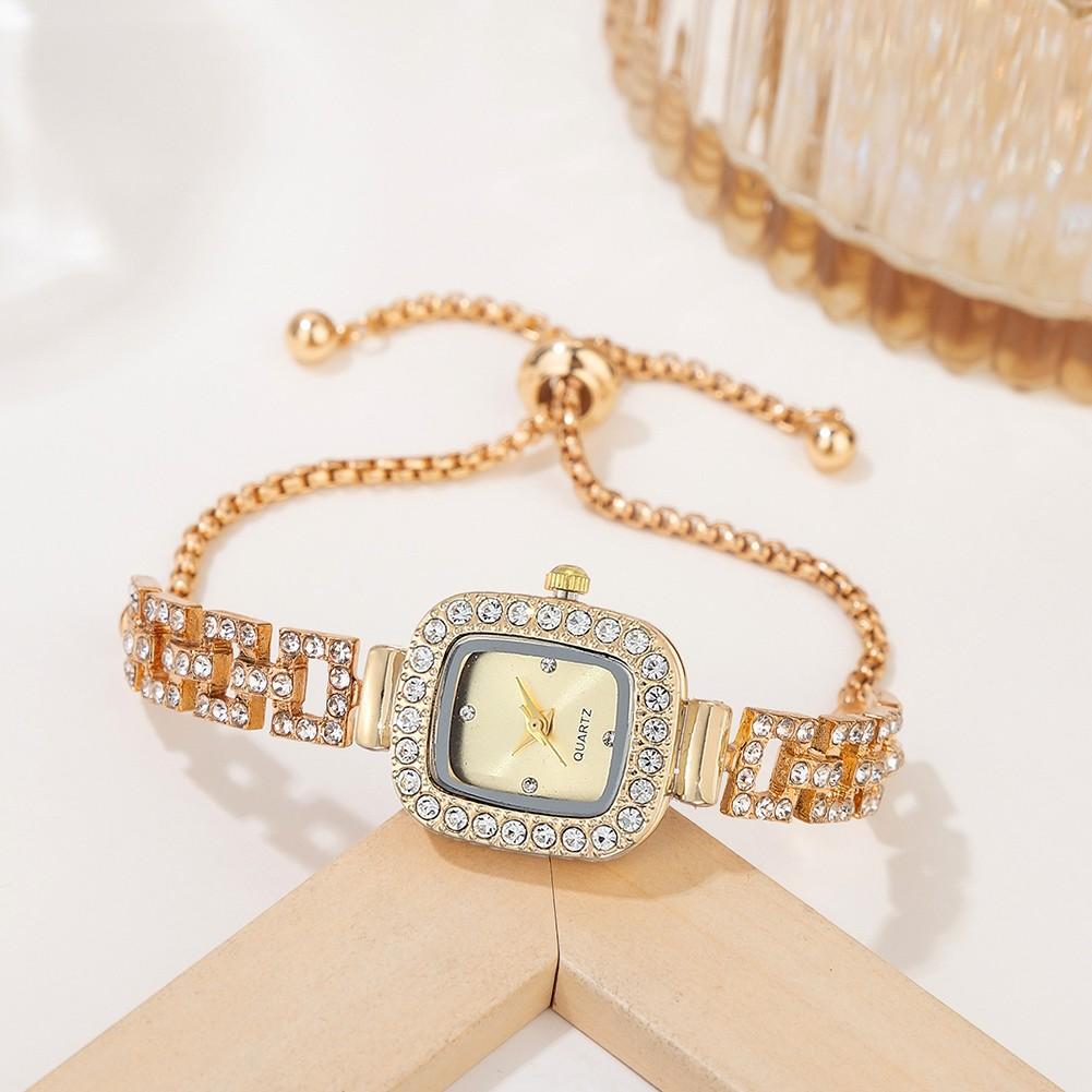 Sleek Ladies' Diamond Inlaid Bracelet Watch for Casual or Formal Occasions