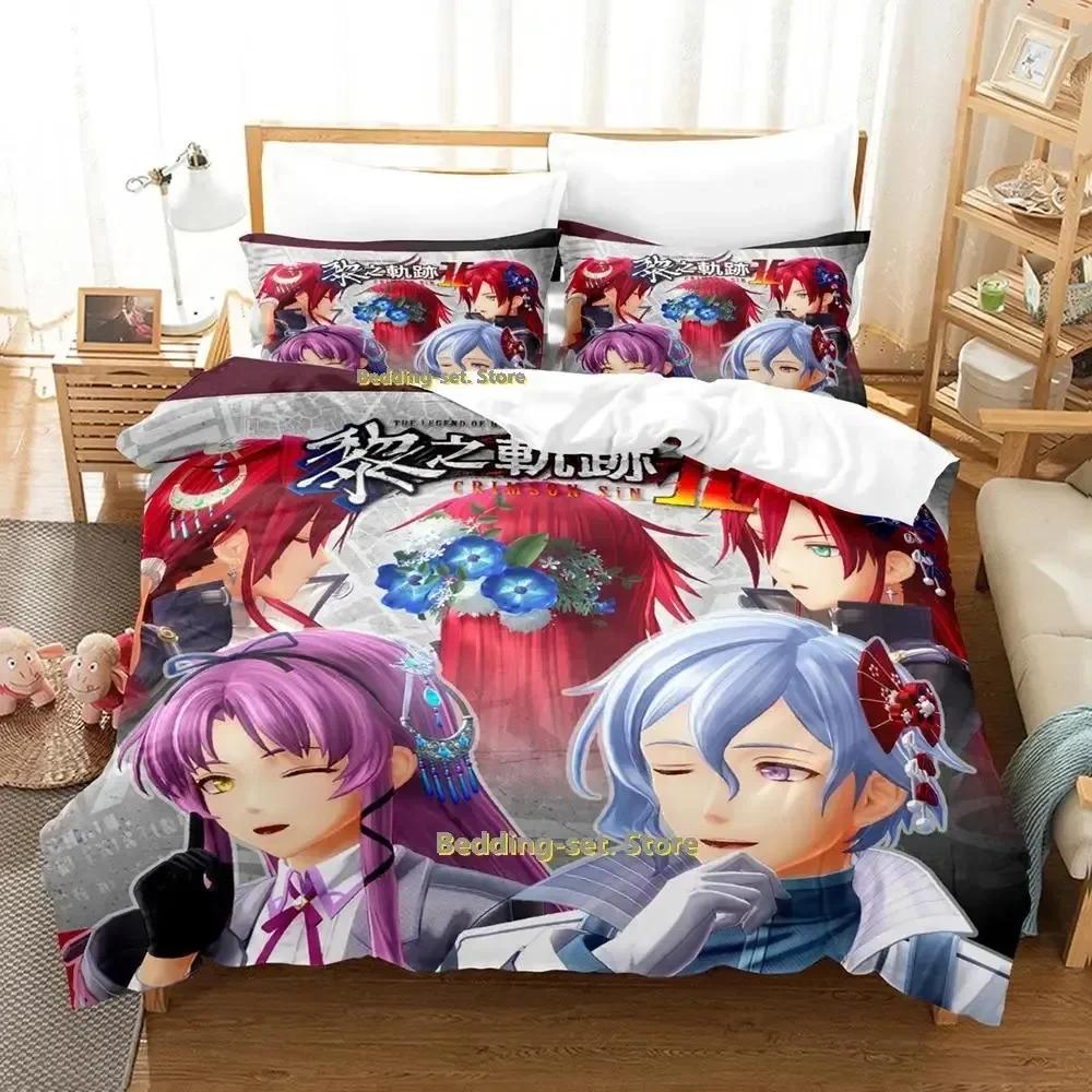 2023 The Legend Of Heroes Kuro No Kiseki 2 Bedding Set Single Twin Full Queen King Size Bed Set Teenager Bedroom Duvetcover Sets