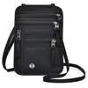 ARESACHI Passport Shoulder Security Black Case, Slim, Lightweight, Strap, Pouch, Multifunctional, Compact, (Black)