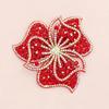 A New Style Six-petal Flower with Hot-fix Rhinestones and Sequins, a DIY Patch for Decorating Shoes, Hats, and Clothing Accessories