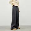 Qiusui Yiren Women's Loose High-Waisted Straight Leg Trousers