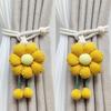 New Curtain Tiebacks Binding Straps Creative Pumpkin Decoration Embellishment Binding Straps Adjustable Gauze Collapse Pendant