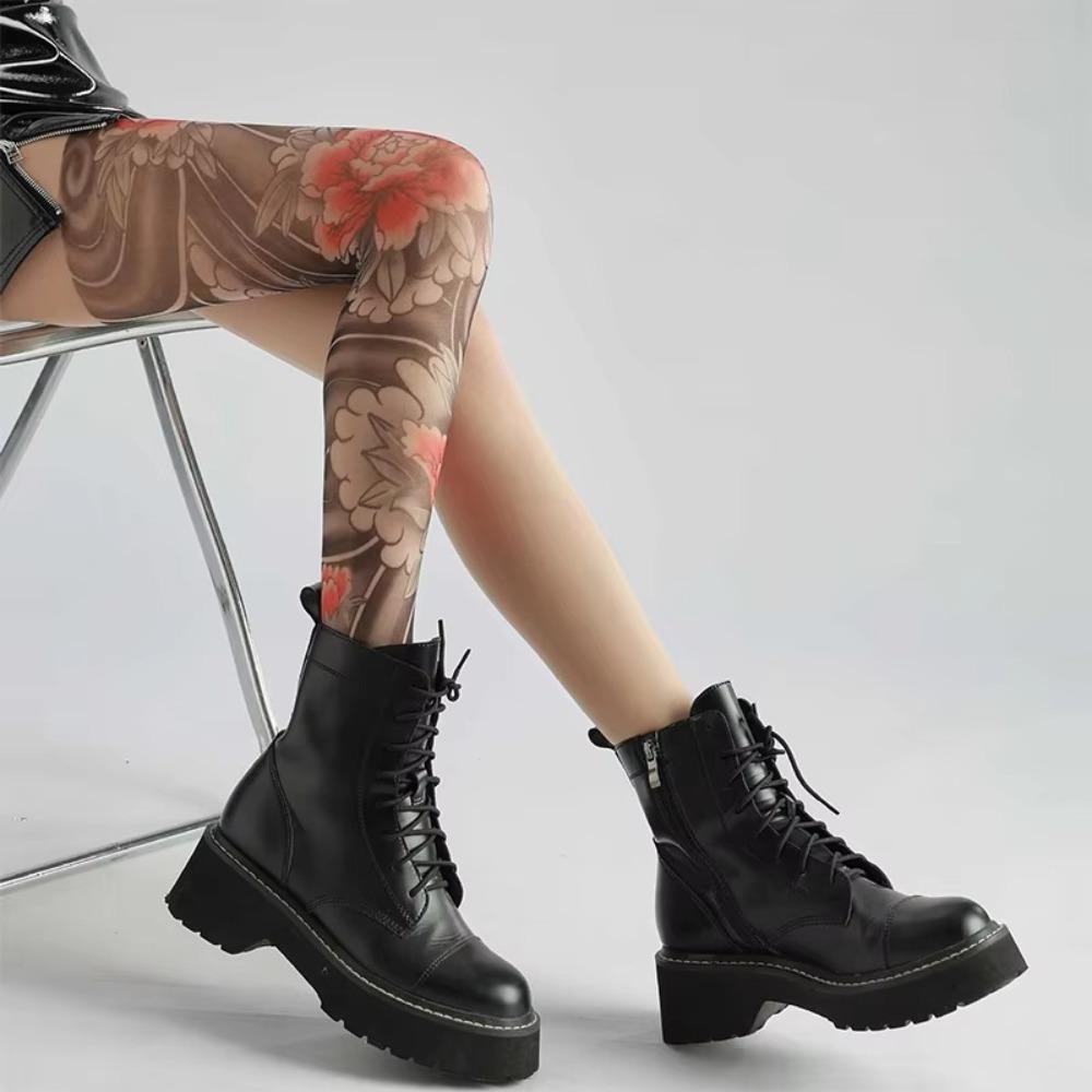 Perspective Women's Sexy Printed Tights Mesh High Pantyhose New Female Stockings  Summer