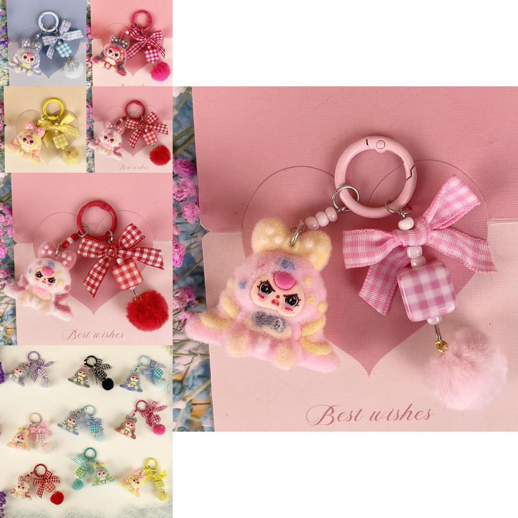 Keychain With Cartoon Plush Pendant For Kids And Gift Giving